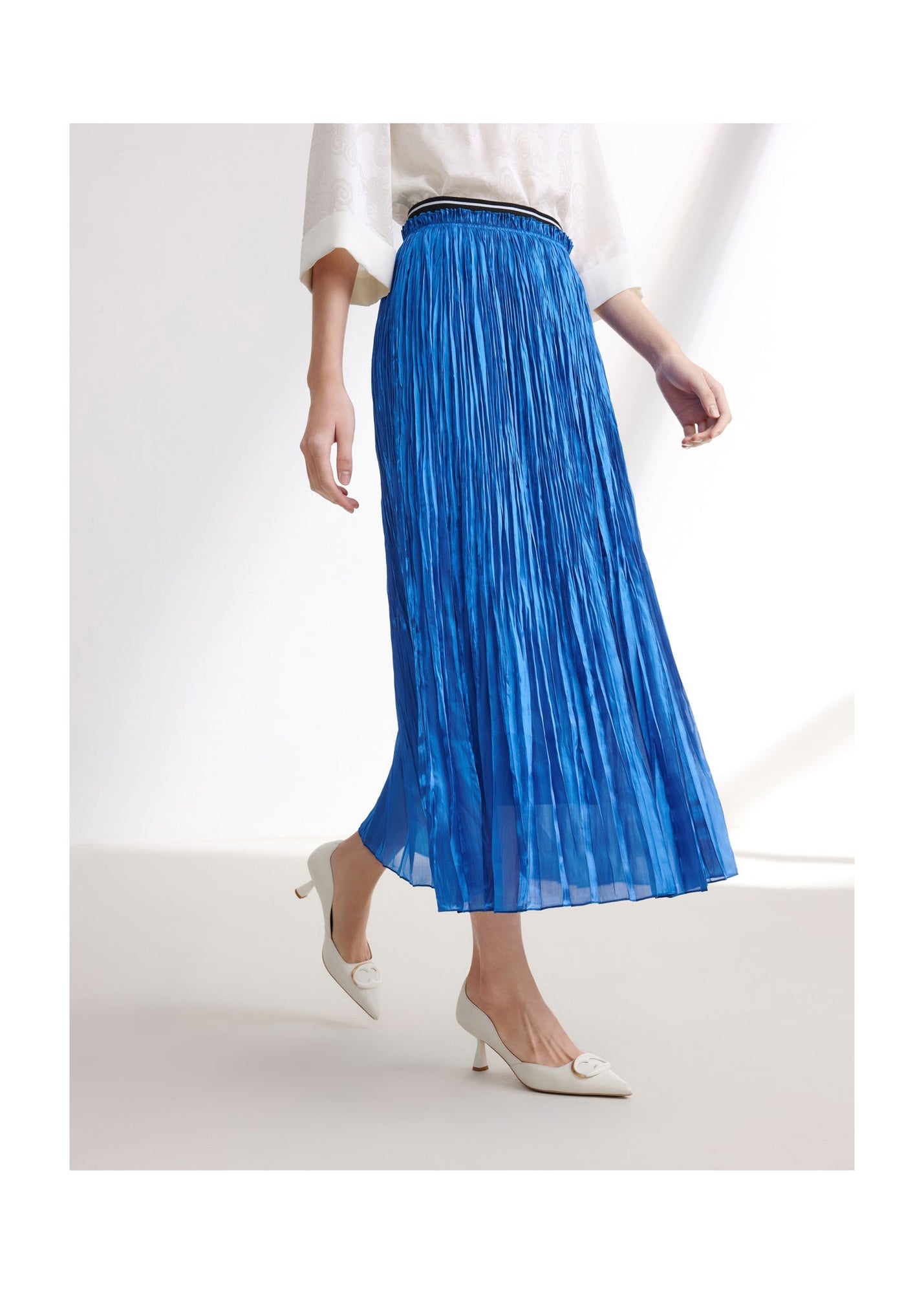 High-Waisted Skirt | Blue