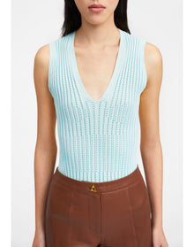 Holner | Sleeveless V-Neck | Mint