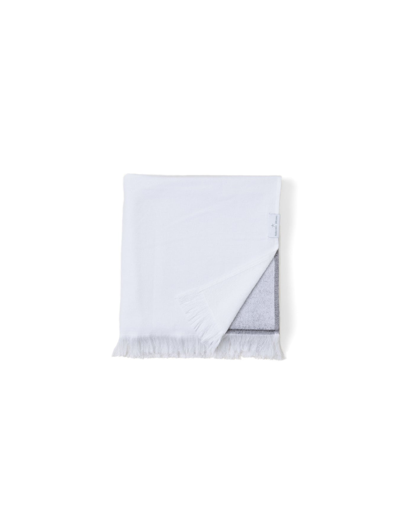 Home | Bold Stripe Organic Cotton Oversized Towel 74'X39" | Carbon-White