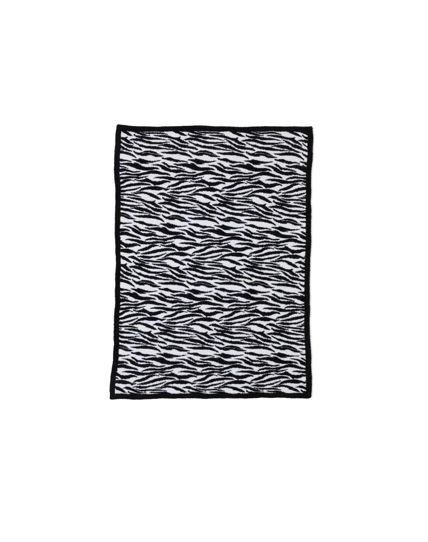 Home | Cozychic Tiger Print Blanket 45"X60" | White-Black
