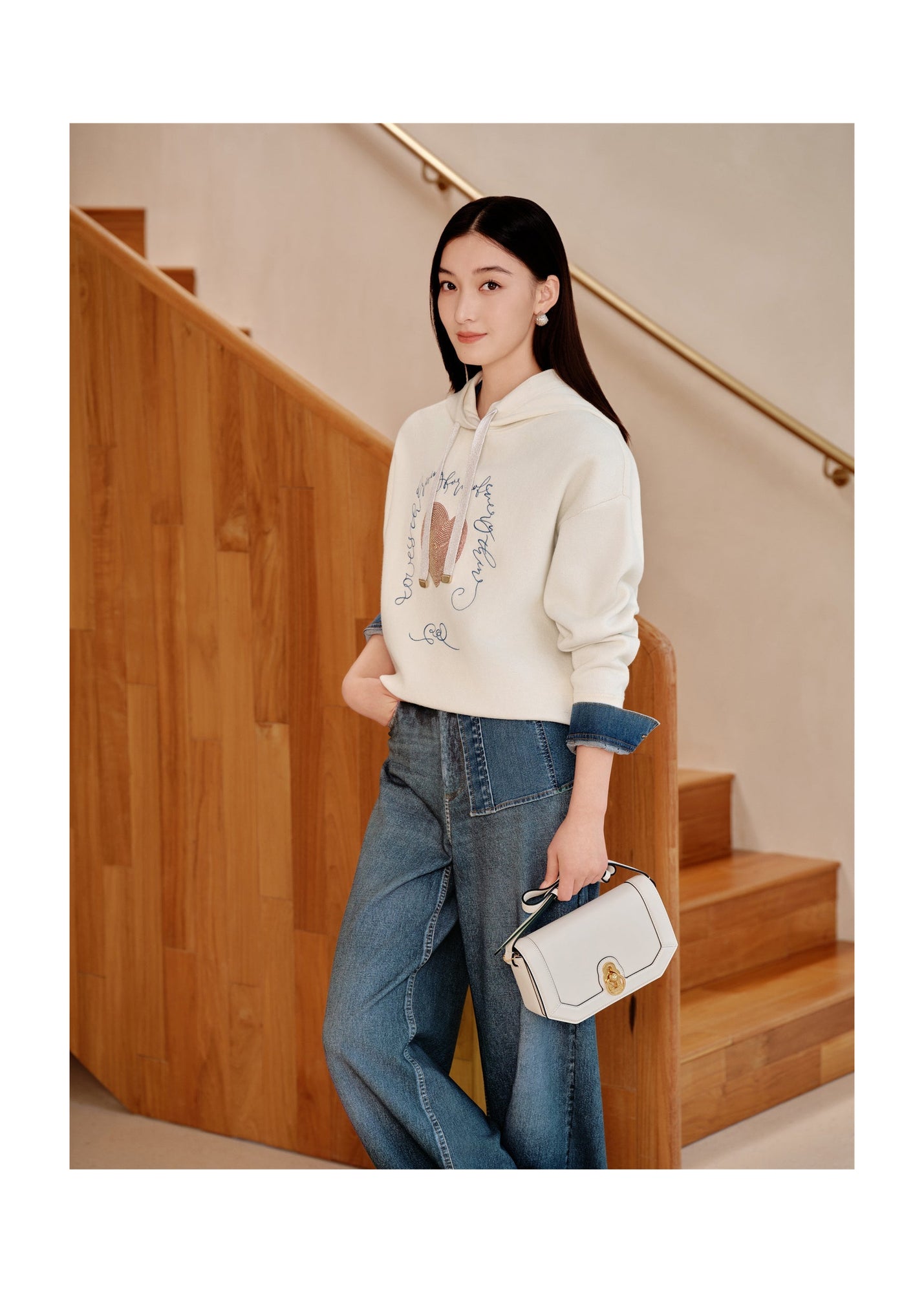 Hooded Sweatshirt | White