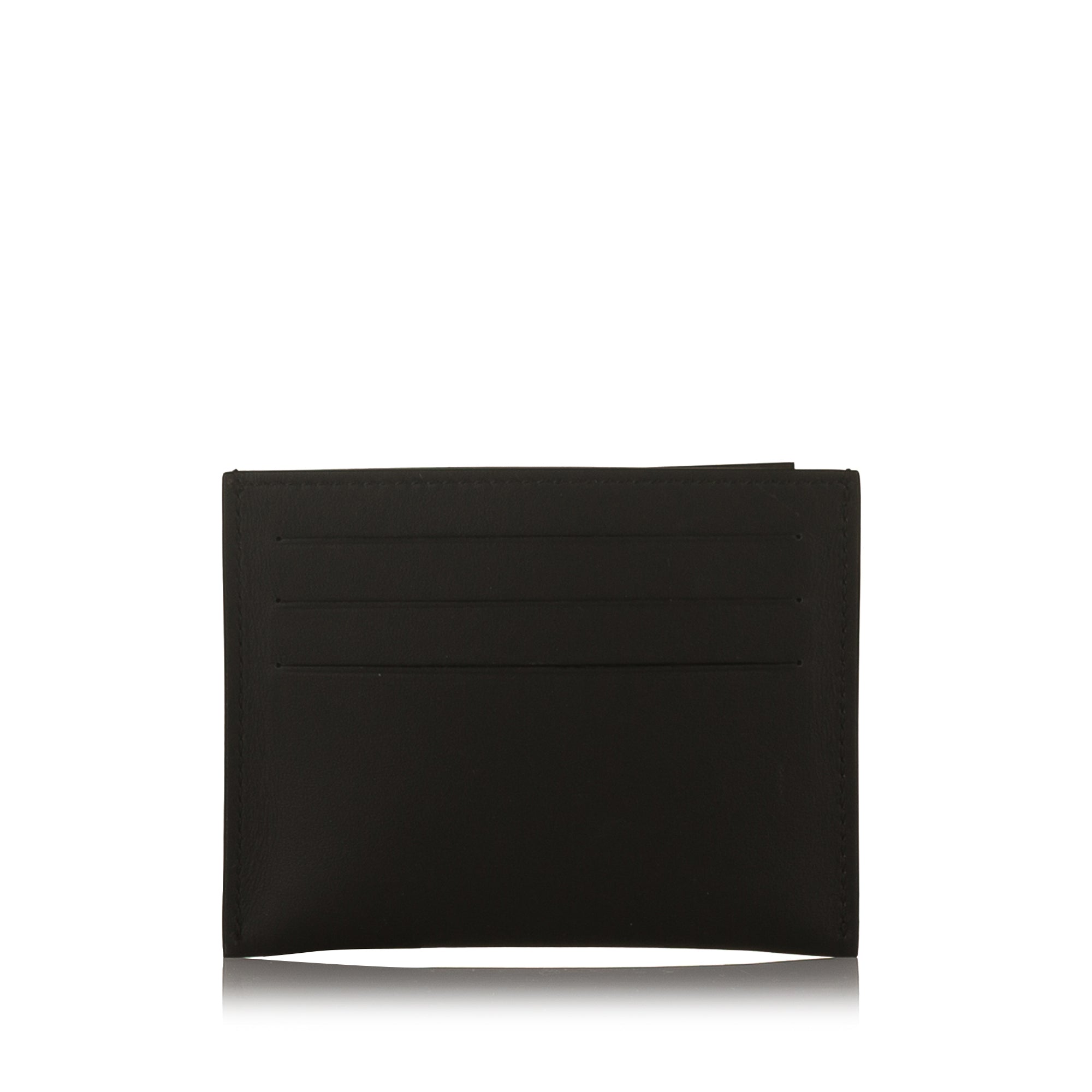 Givenchy Pre-Owned Leather Card Holder | Women | Black x Multi