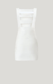 Icon Cutout Mini Dress | Alabaster