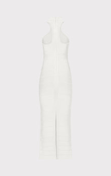 Racer Icon Cropped Gown | Alabaster