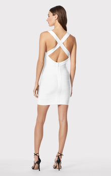 Icon Strappy Mini Dress | Alabaster