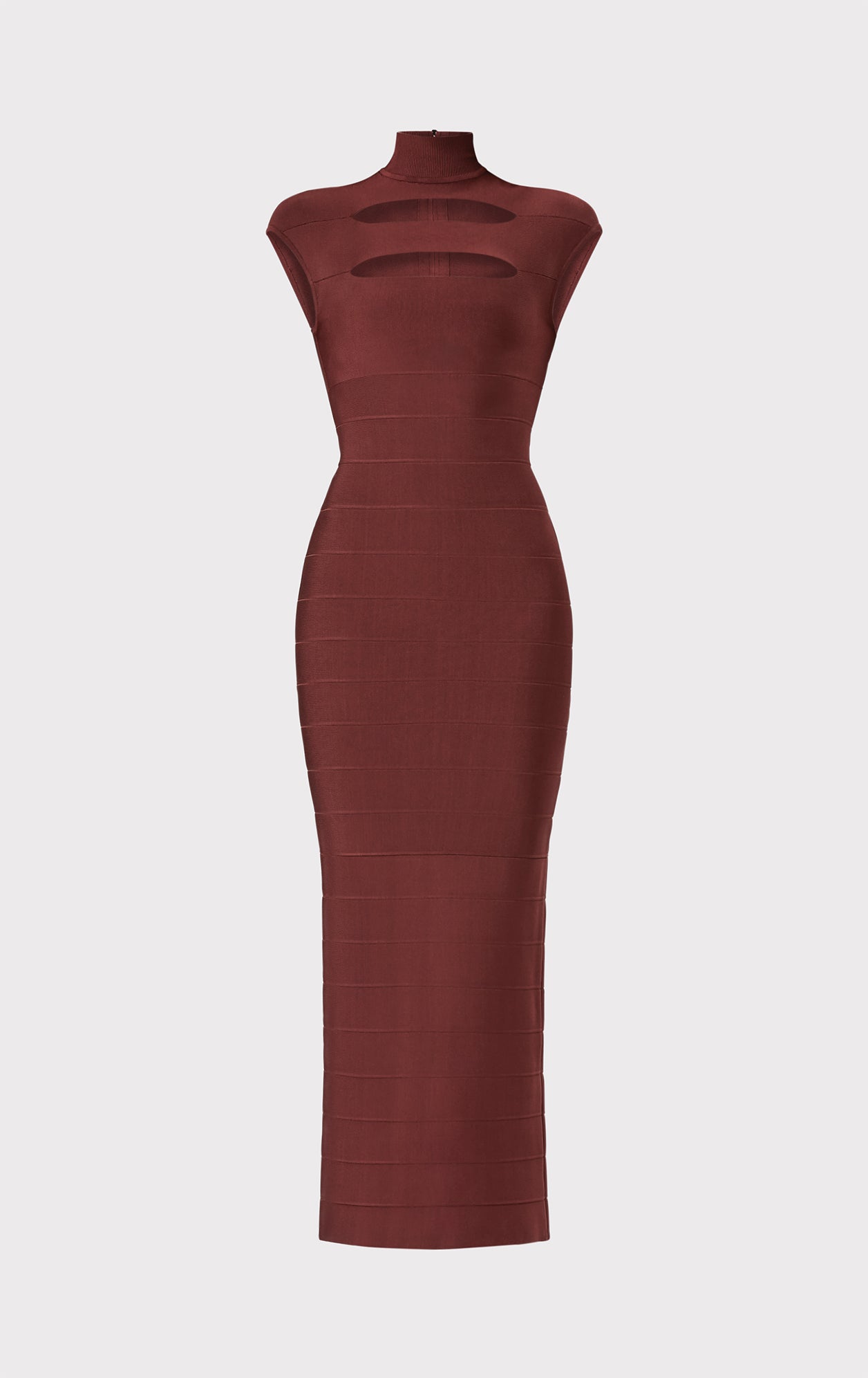 Icon Cap Sleeve Cut-Out Gown | Mahogany