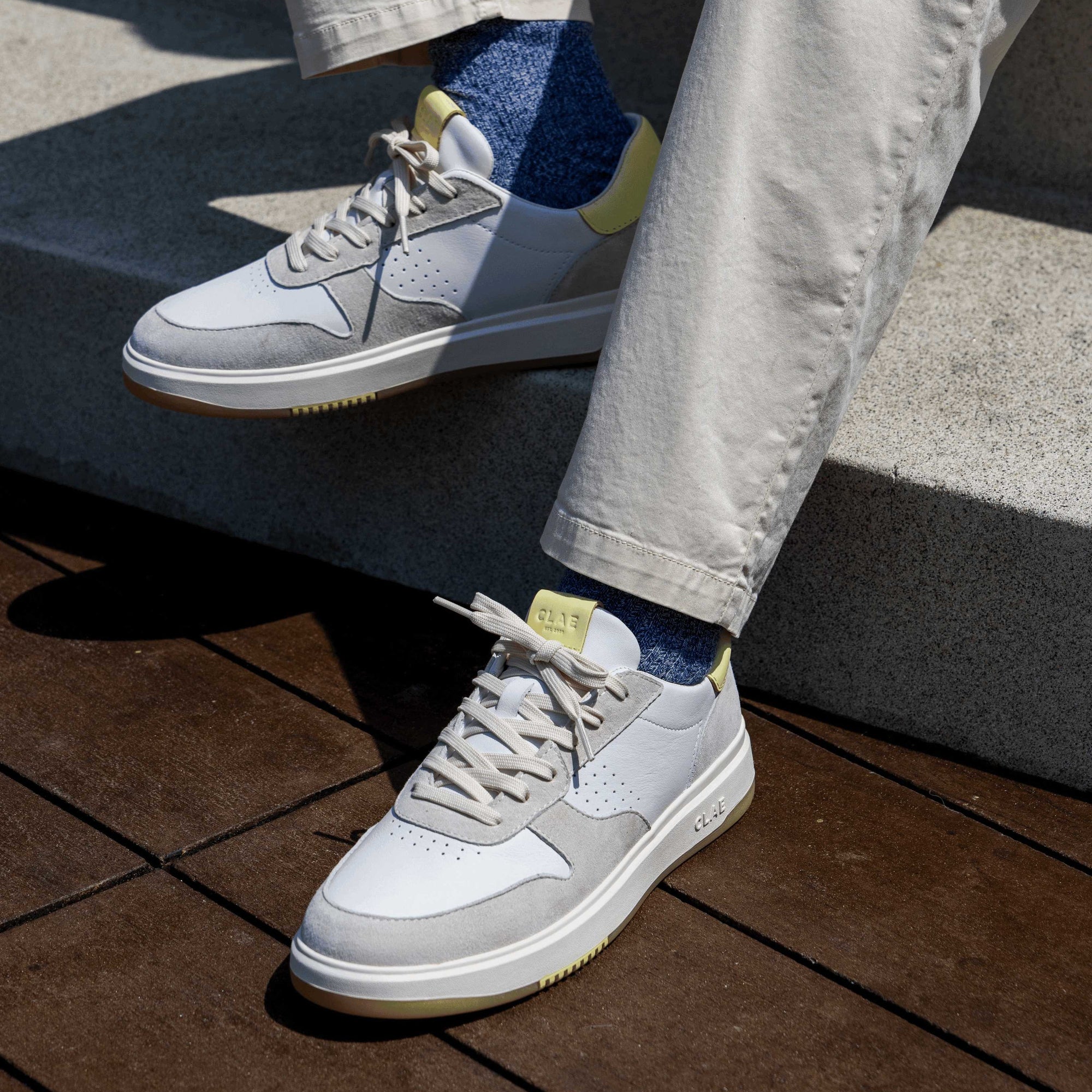 Unisex | Moses | White Off-White Wax Yellow