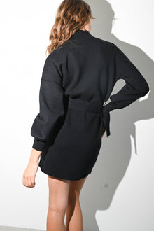 Coco Belted Mini Dress | Black