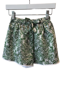 Mini Lulu Shorts | Sage Scroll