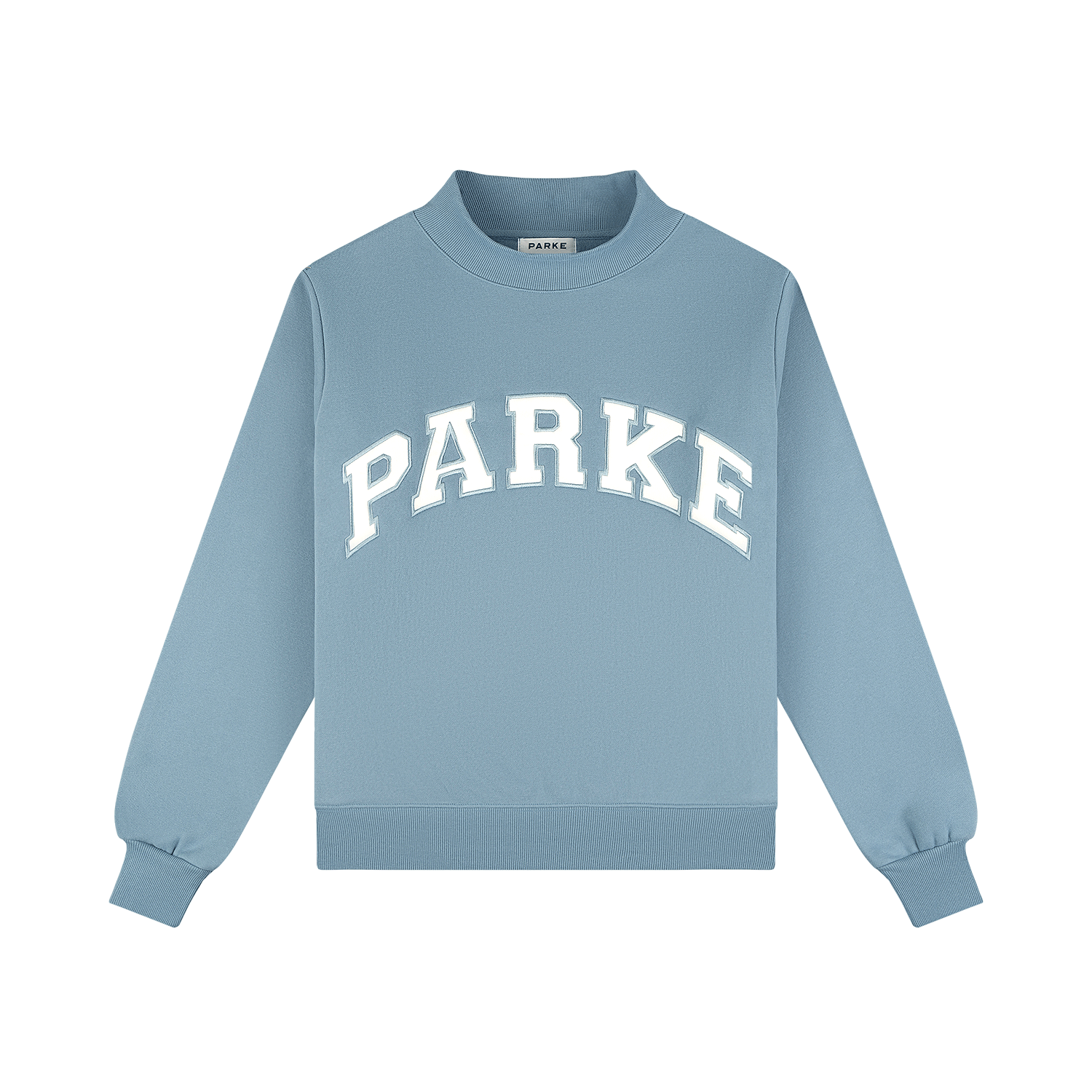 Varsity Mockneck | Glacier/White