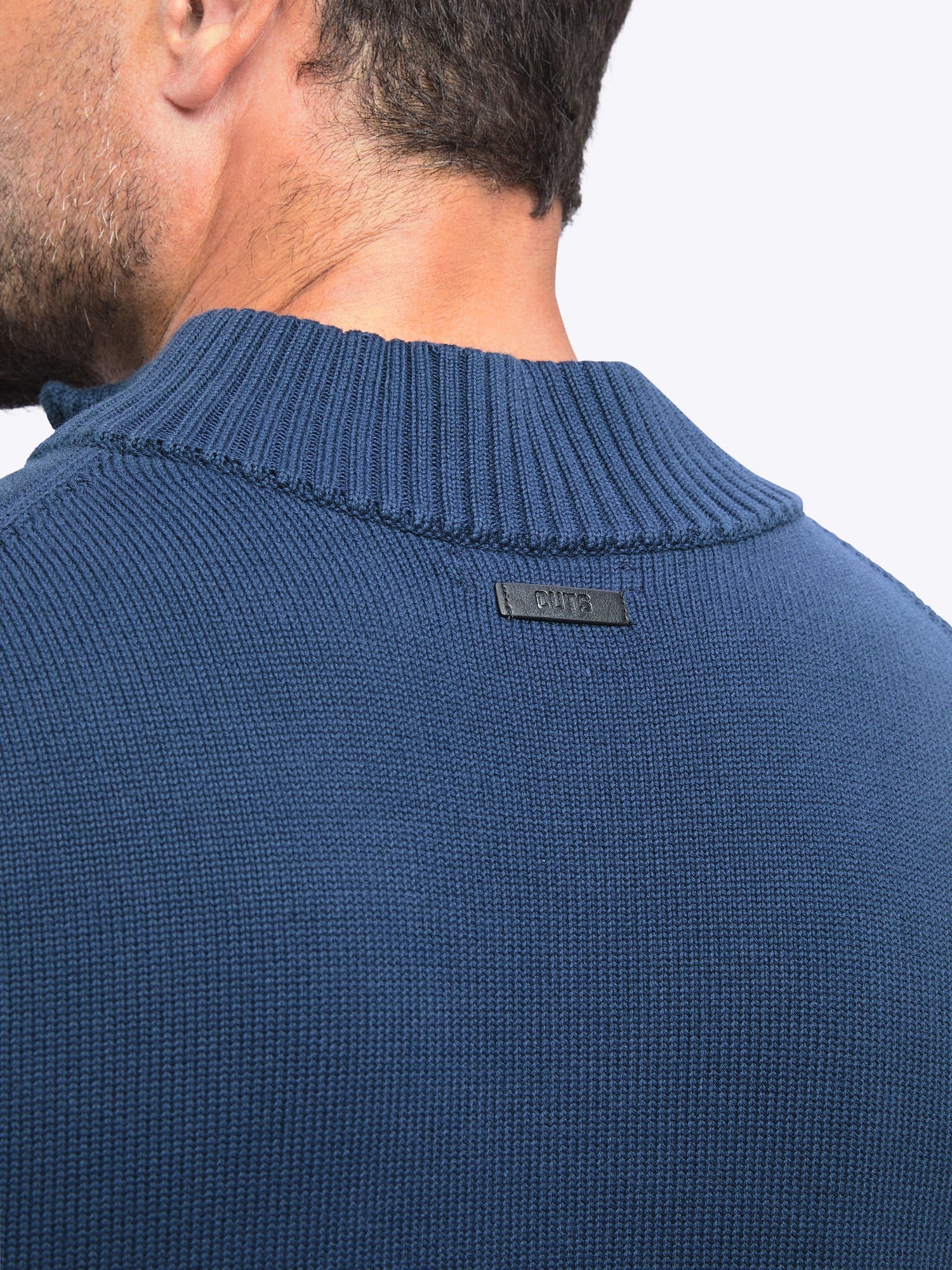 Mens | Odyssey Classic-Fit Sweater Q-Zip | Iron Navy