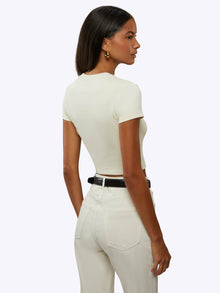 Womens | Tomboy Slim-Fit Tomboy-Cotton Tee Cropped | Ivory