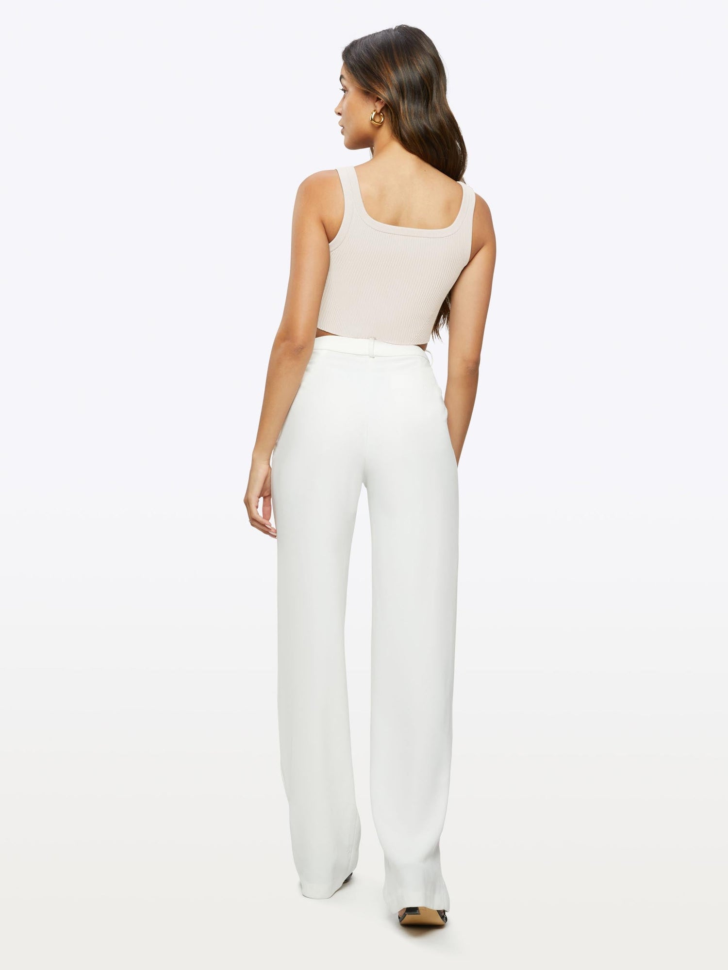 Womens | Coreflex Form-Fitting Cropped Tank | Ivory