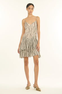 Ines Dress | Creme Chain