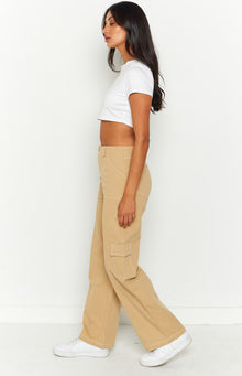 Iva Cargo Pants | Beige