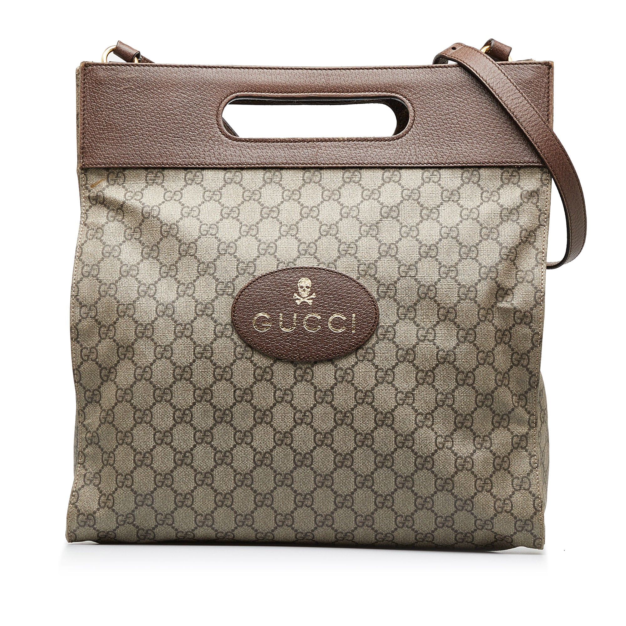 Gucci Pre-Owned GG Supreme Neo Vintage Soft Tote | Women | Brown x Beige (V1)