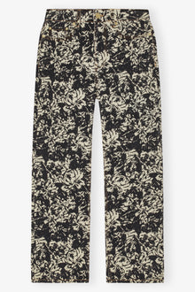 Print Denim Betzy Cropped | Flan
