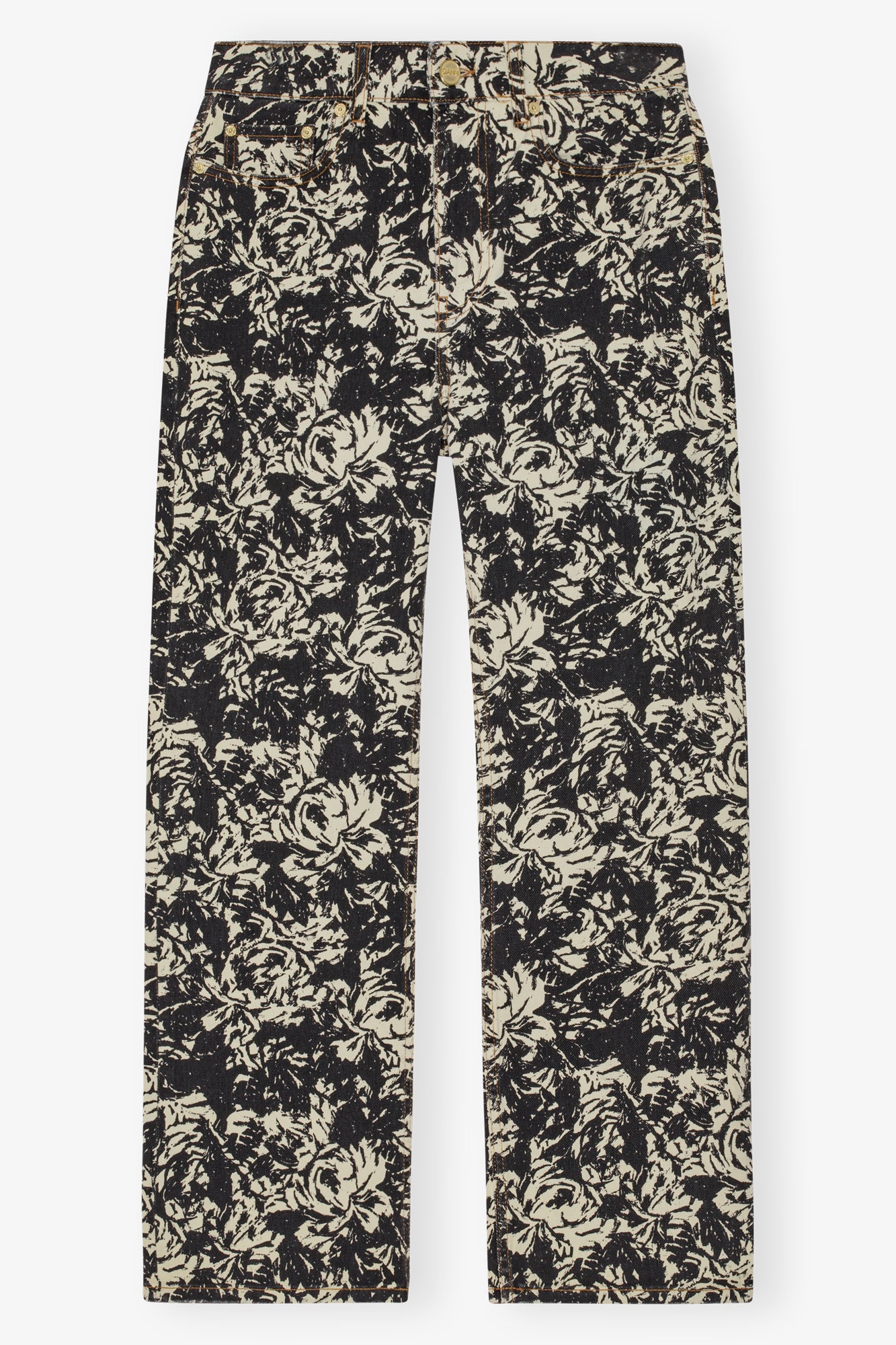 Print Denim Betzy Cropped | Flan
