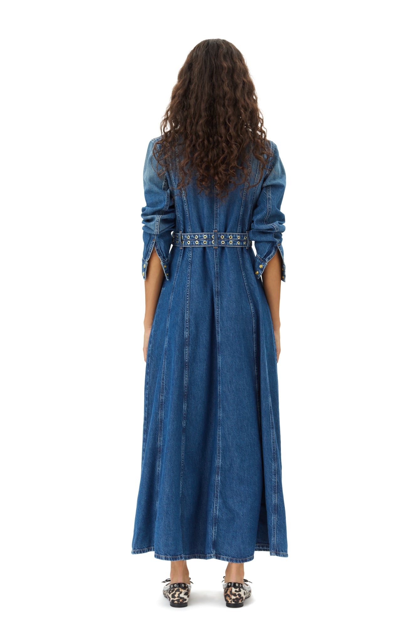Light Denim Maxi Dress | Mid Blue Vintage
