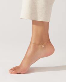 Zoe Anklet | 14K Gold-Plated Steel | Freshwater Pearl
