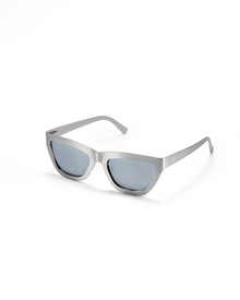 The Cateye Sunglasses | Recycled Steel | Silver Mirror Poly Renew Lenses