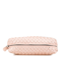 Bottega Veneta | Pre-Owned Leather Intrecciato Chain Flap Crossbody | Pink/Light Pink