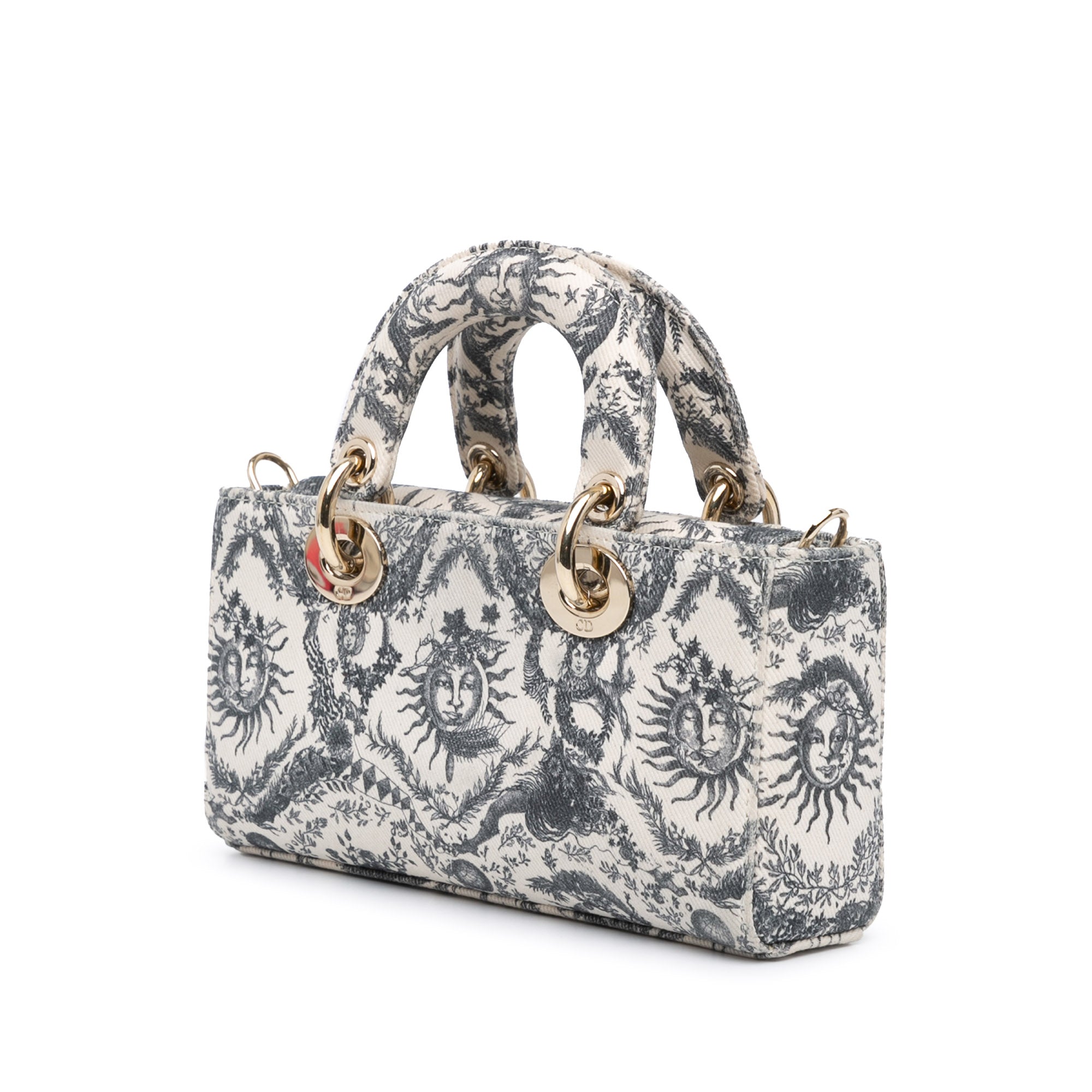 Dior | Pre-Owned Small Denim Toile de Jouy Soleil Lady D Joy | White