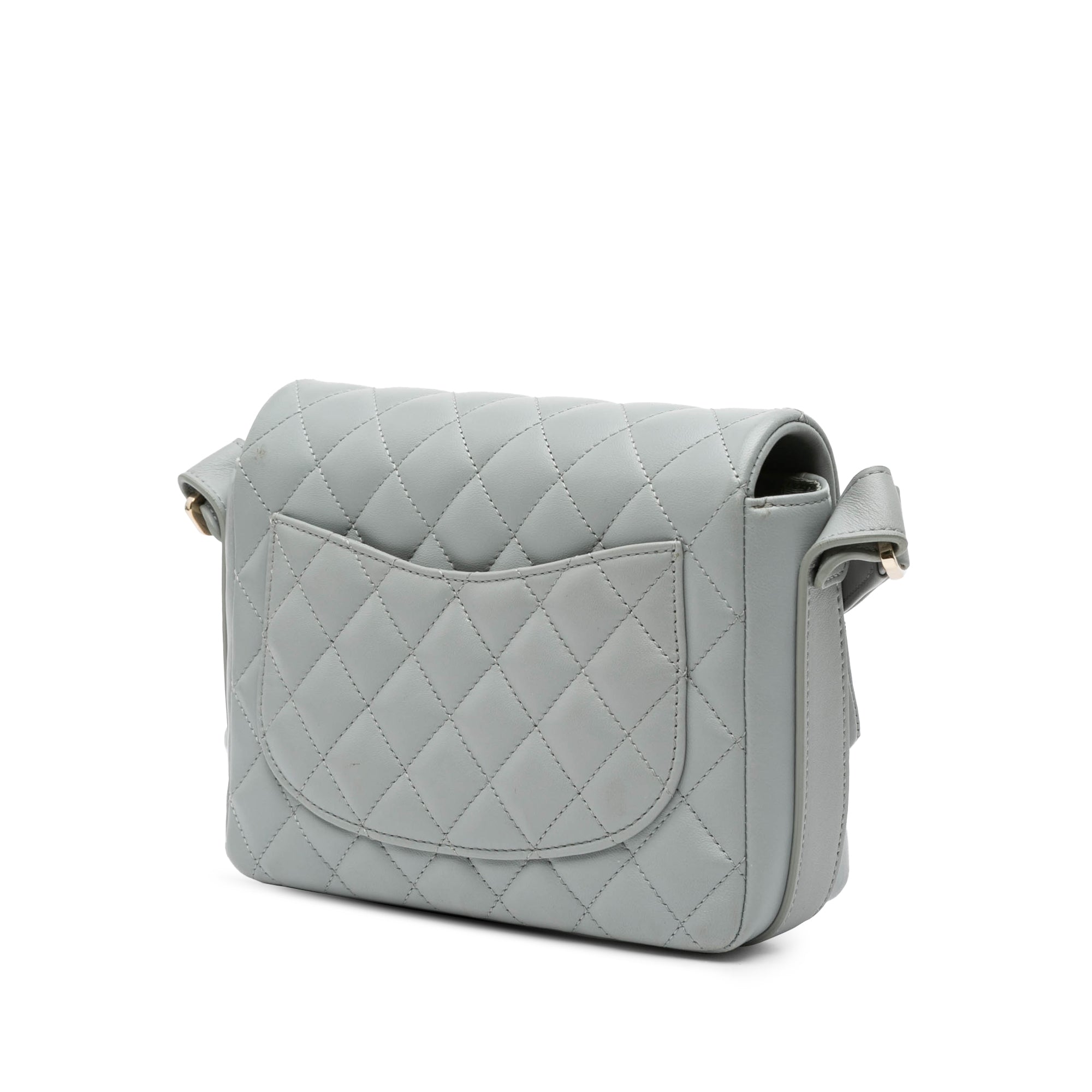 Chanel | Pre-Owned Quilted Calfskin Bolero de Flap - II | Gray