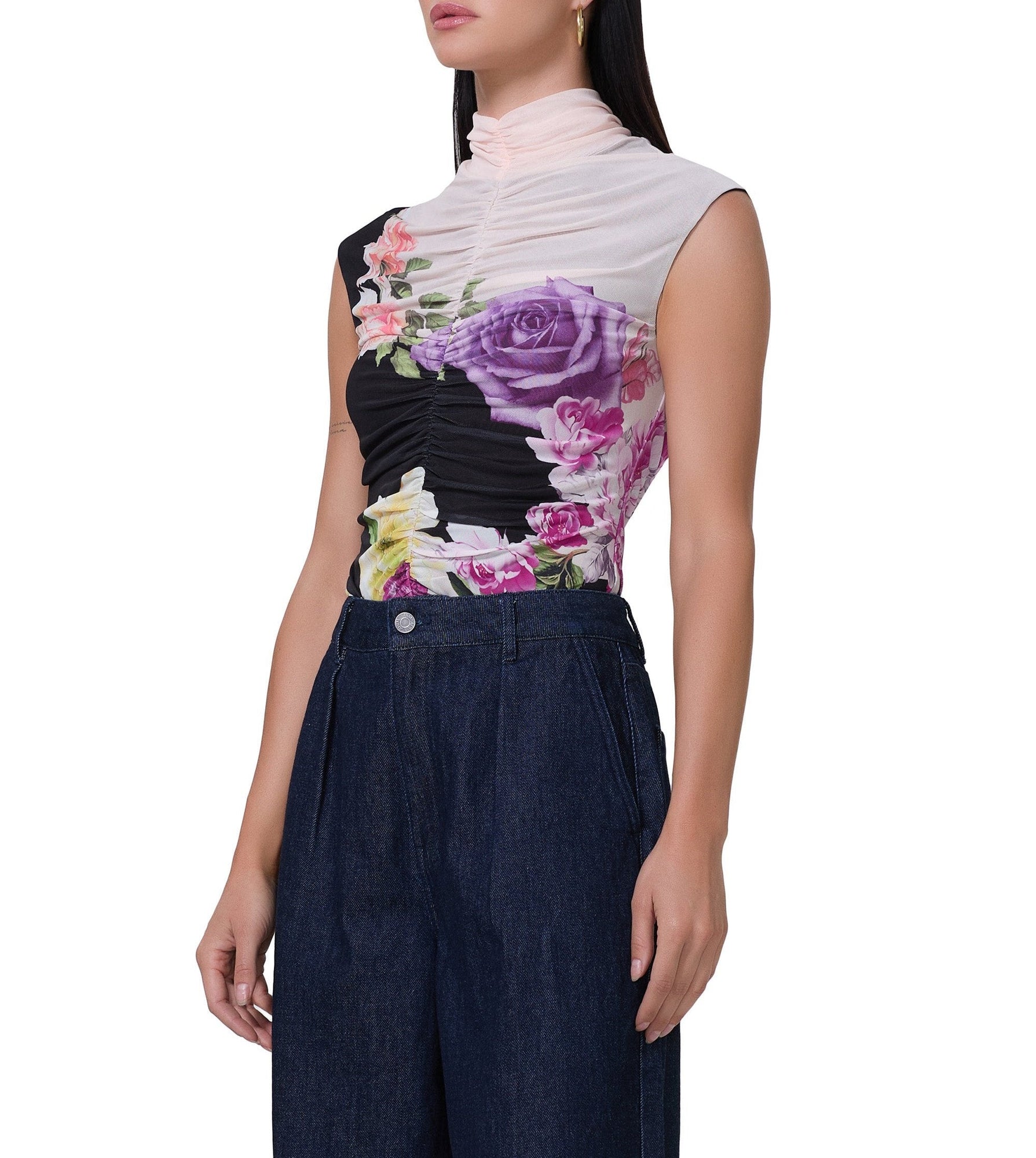 Jolie Top | Colorblock Floral