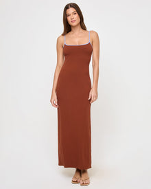 Jordana Dress | Tobacco Peri Blue