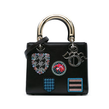 Dior | Pre-Owned Medium Calfskin Patch Embellished Lady | Black