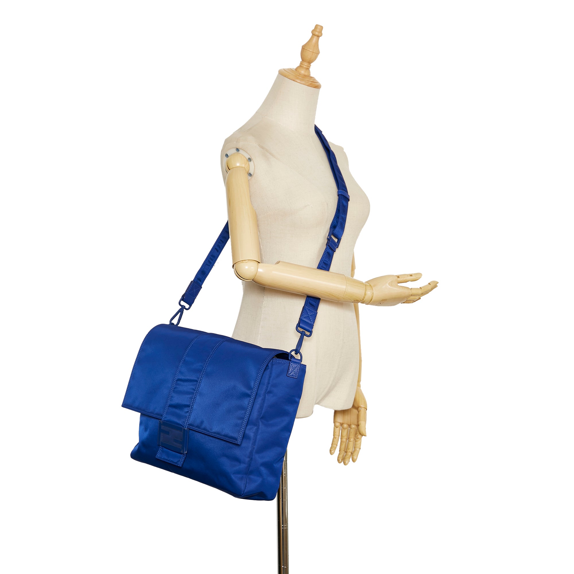 Fendi Pre-Owned FF Lock Crossbody | Women | Blue