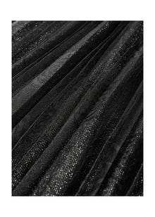 Jacquard Gradient Skirt | Black