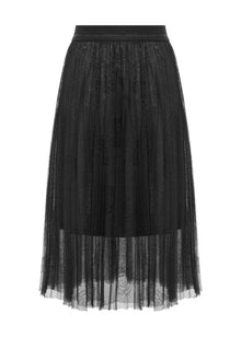 Jacquard Gradient Skirt | Black