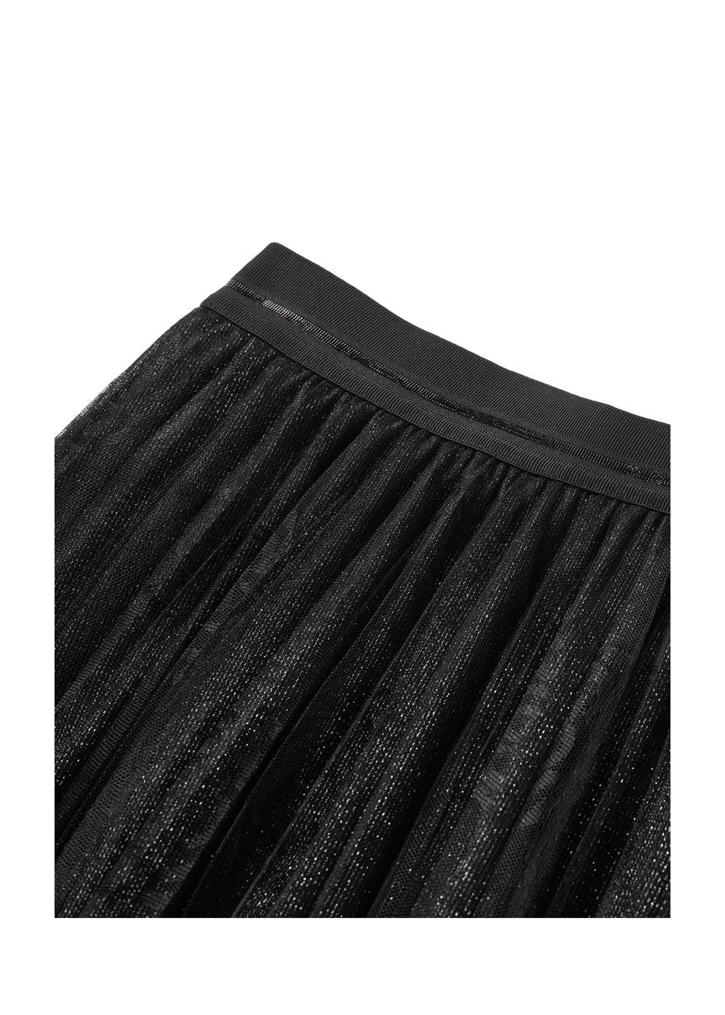 Jacquard Gradient Skirt | Black