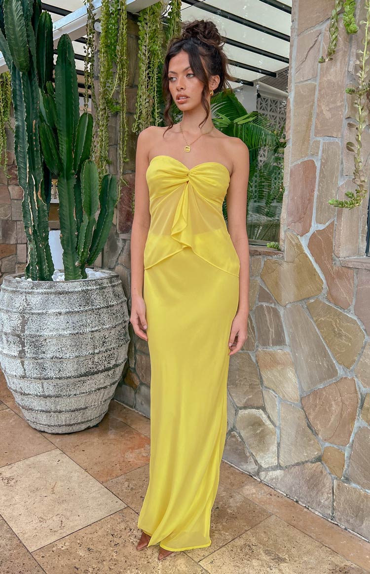 Jacqulin Maxi Skirt | Yellow