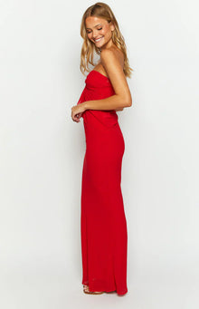 Jacqulin Maxi Skirt | Red