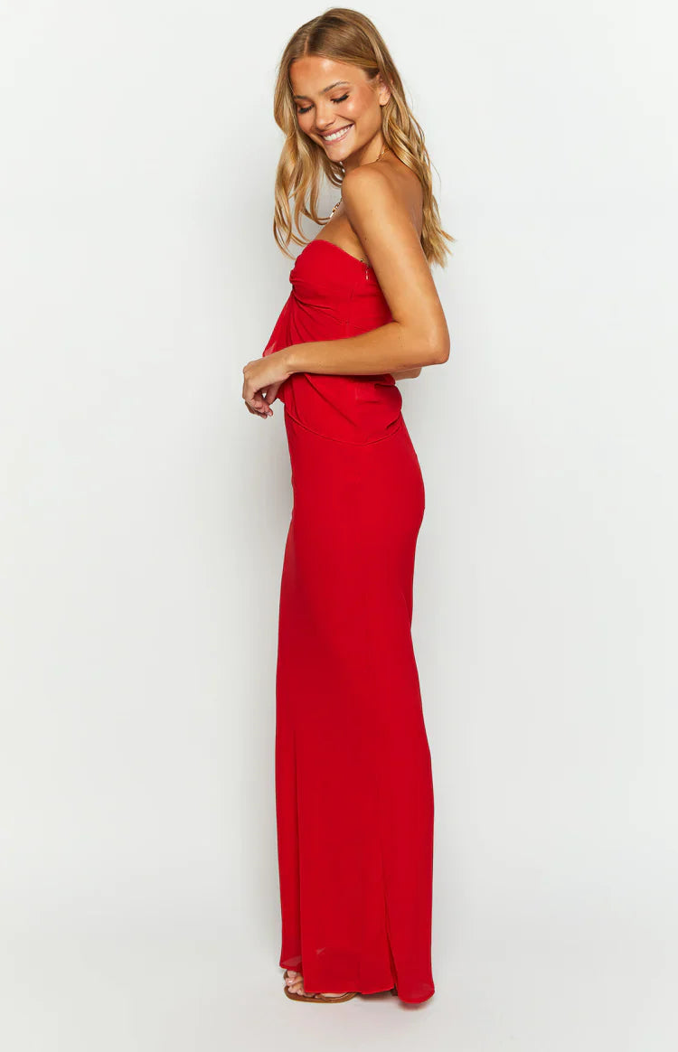 Jacqulin Maxi Skirt | Red