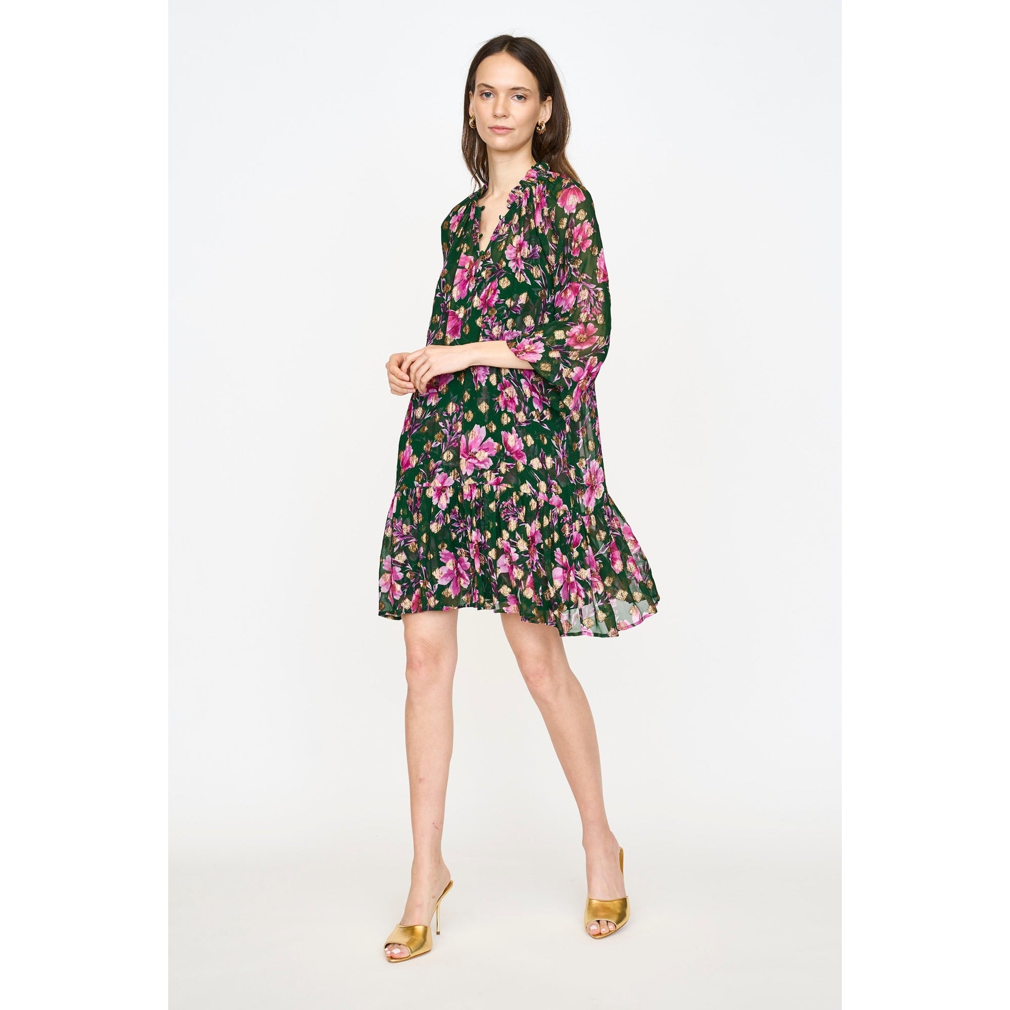 Jenny Dress | Pink Poinsettia