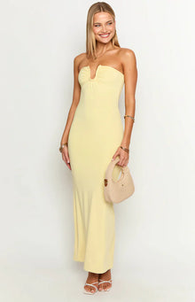 Julie Maxi Dress | Yellow