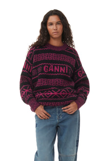 Lambswool Pullover | Fiji Flower
