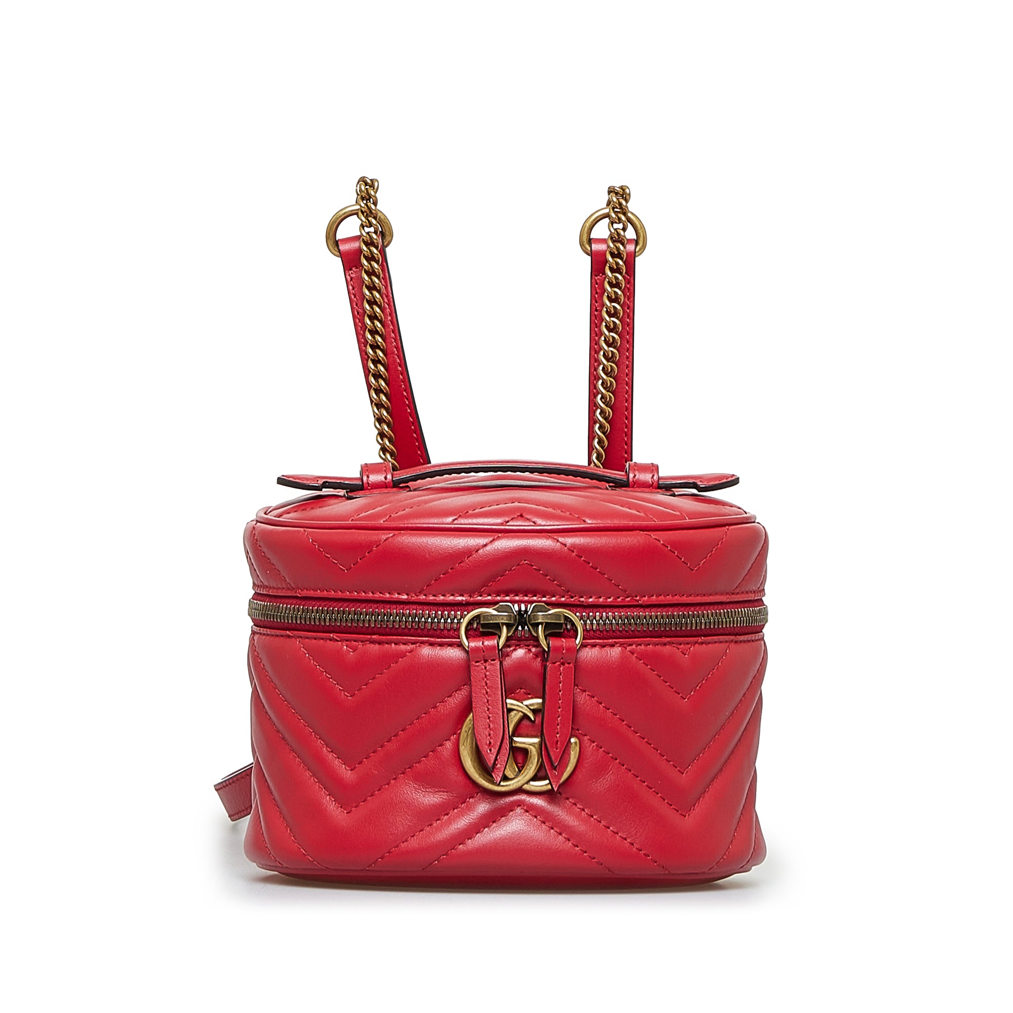 Gucci Pre-Owned GG Marmont Round Backpack | Women | Red