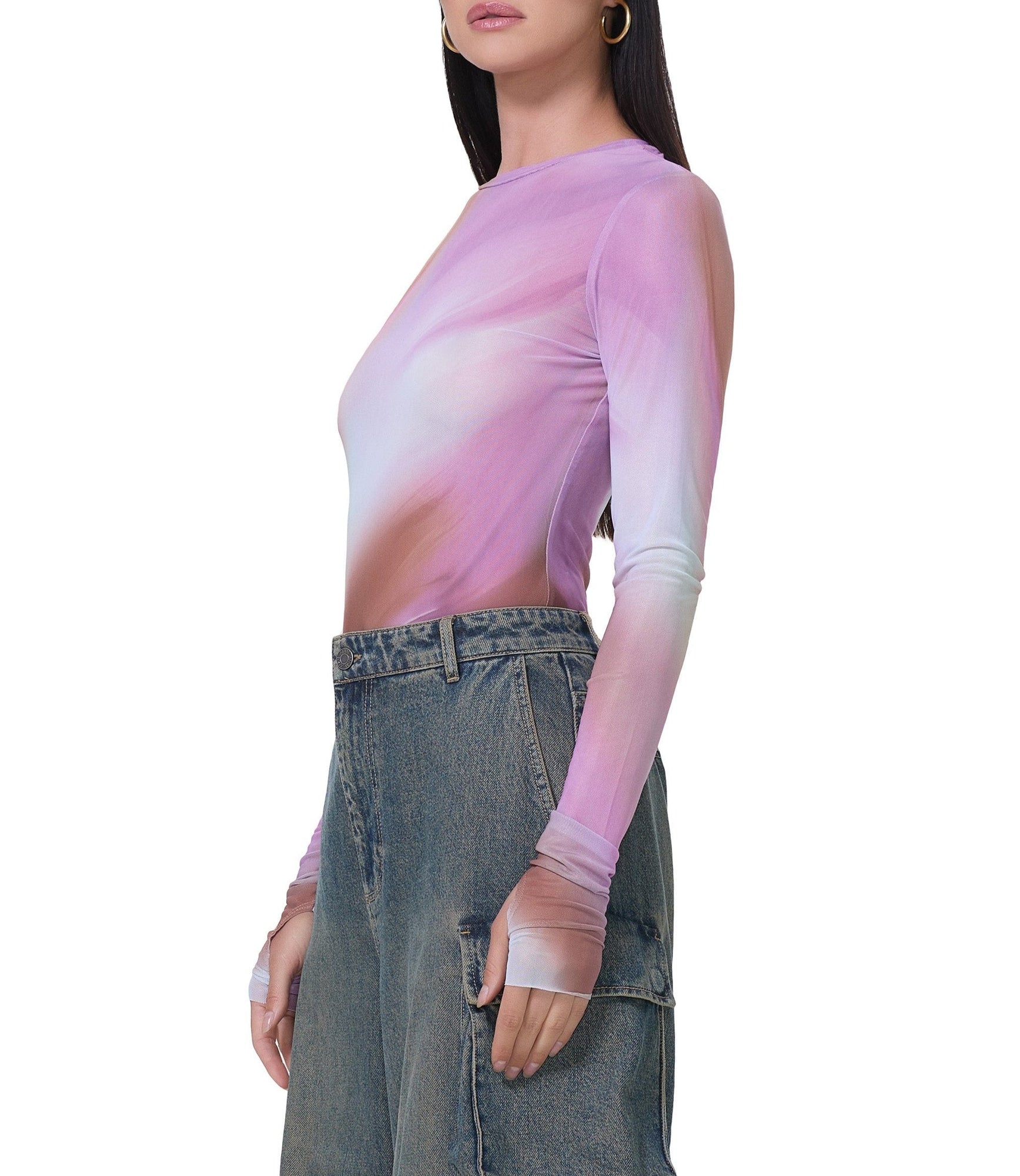 Kaylee Top | Lilac Watercolor