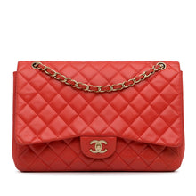 Chanel Pre-Owned Maxi Classic Lambskin Single Flap | Women | Red