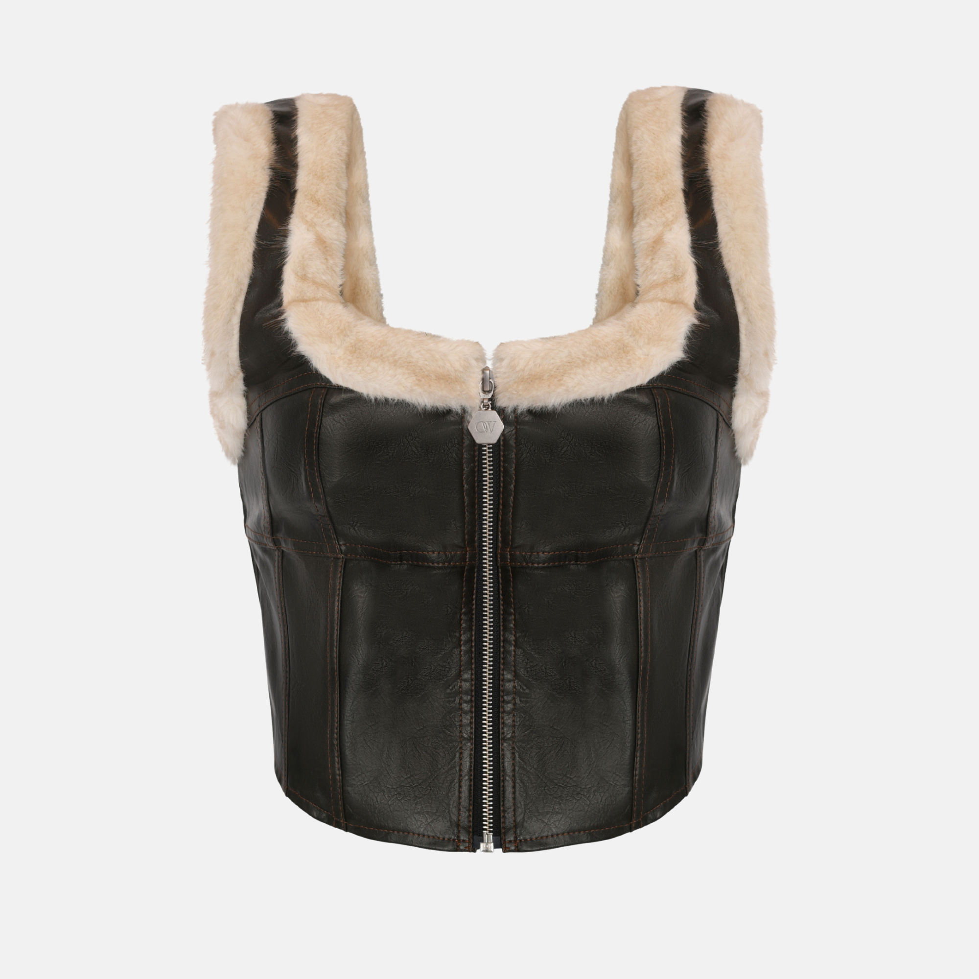 OW Collection KENDRA Top Top 237 - Distressed Black