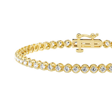 Womens | Tennis Bracelet | 14K Yellow Gold | 2 CTW Round Cut Lab Grown Diamond | E-VS1