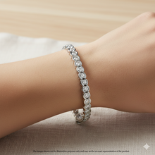 Womens | Tennis Bracelet - III | 14K White Gold | 7 CTW Round Cut Lab Grown Diamond | G-SI