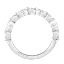 Womens | Wedding Band | 14K White Gold | 1 CTW Marquise Cut Lab Grown Diamond | F-VS