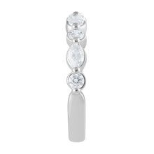 Womens | Wedding Band | 14K White Gold | 1 CTW Marquise Cut Lab Grown Diamond | F-VS