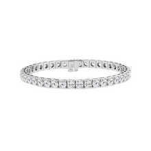 Womens | Tennis Bracelet | 14K White Gold | 14 CTW Round Cut Lab Grown Diamond | F-VS2